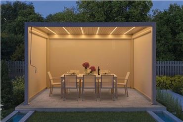 Taman Pergola Kanthi Kanopi Retractable